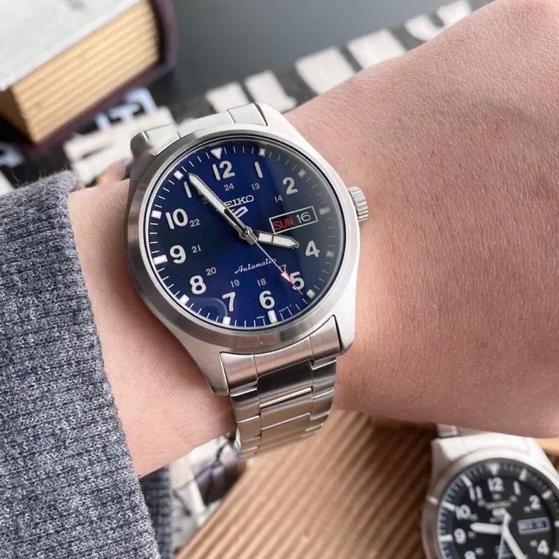 Seiko 5 Sports Field Sports Style Blue Dial Men's Watch- SRPG29K1